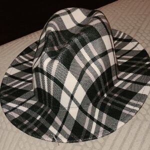 Chic Plaid Fedora Hat